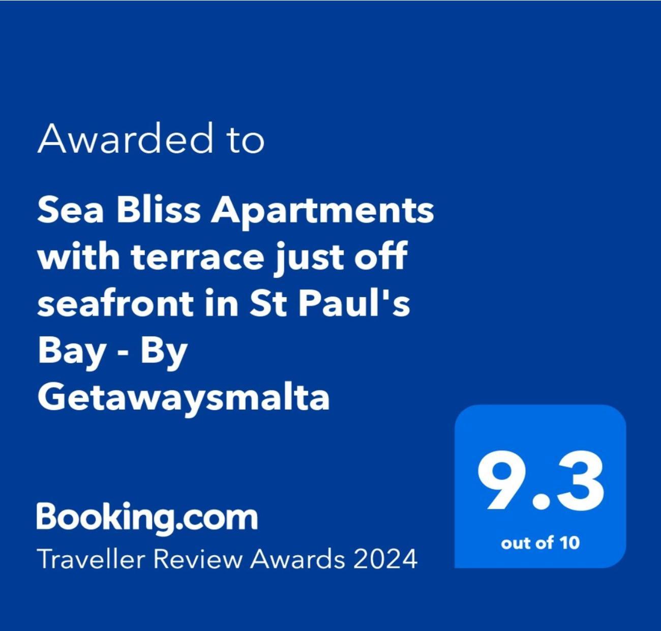 Sea Bliss With Terrace Just Off Seafront In - By Getawaysmalta *